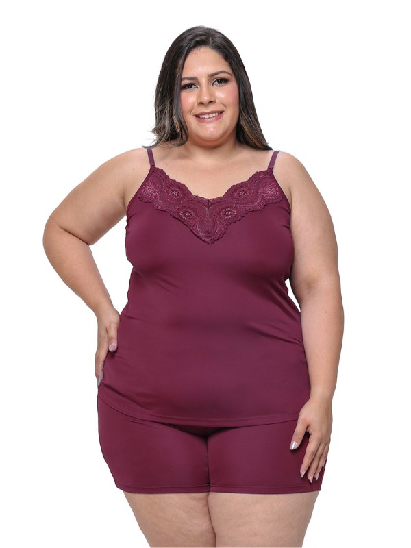 Pijama Liganete Amini Plus Size