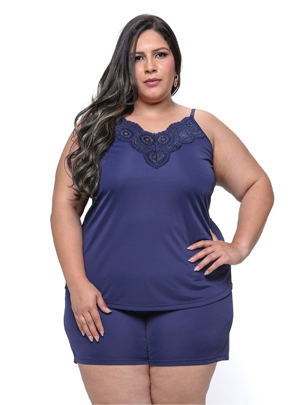 Pijama Liganete Amini Plus Size