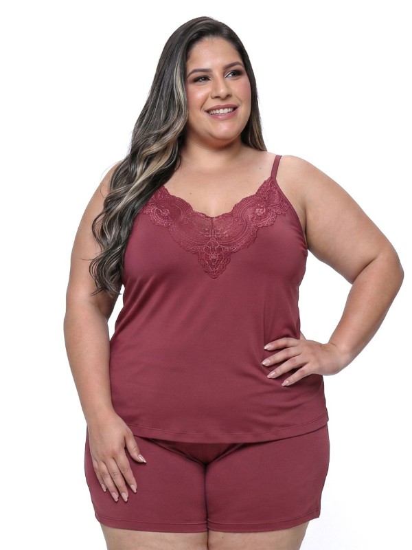 Pijama Liganete Amini Plus Size