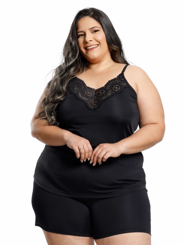 Pijama Liganete Amini Plus Size